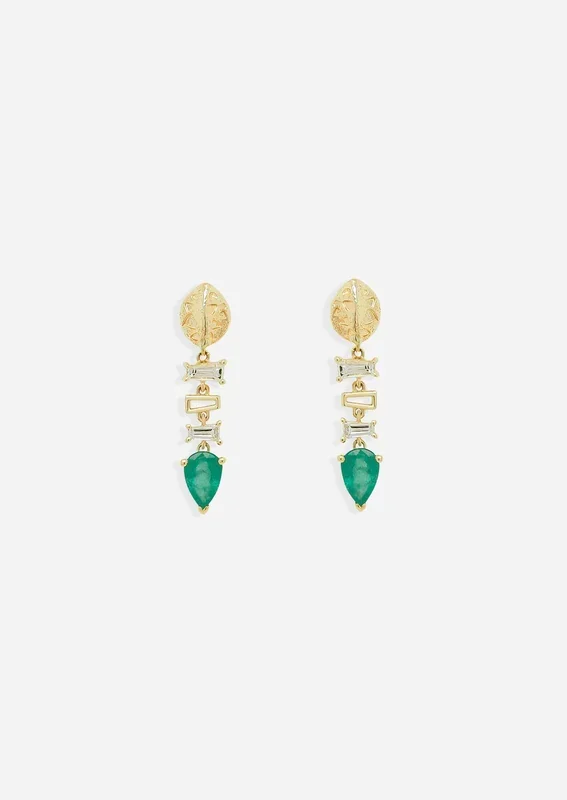 Backbone Baguette Earrings