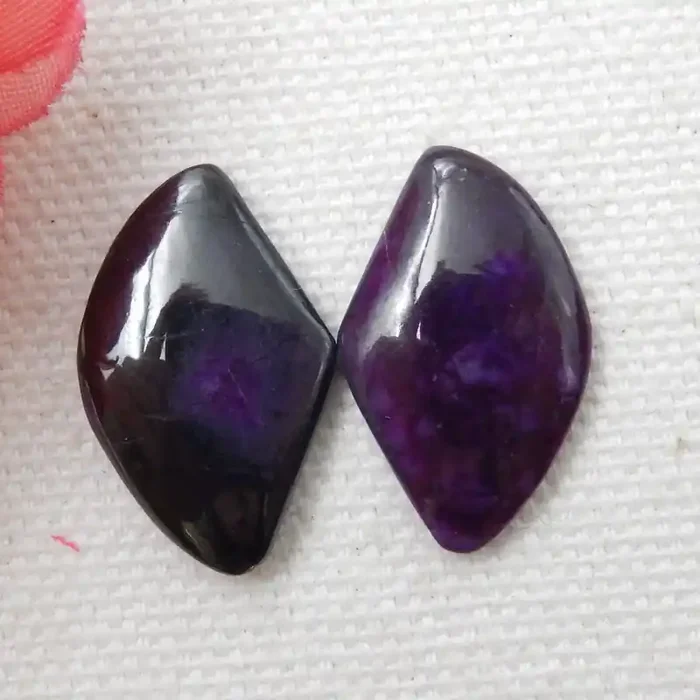 Beautiful Sugilite Cabochon Pair ,Sugilite Bead ,Lucky Stone E741