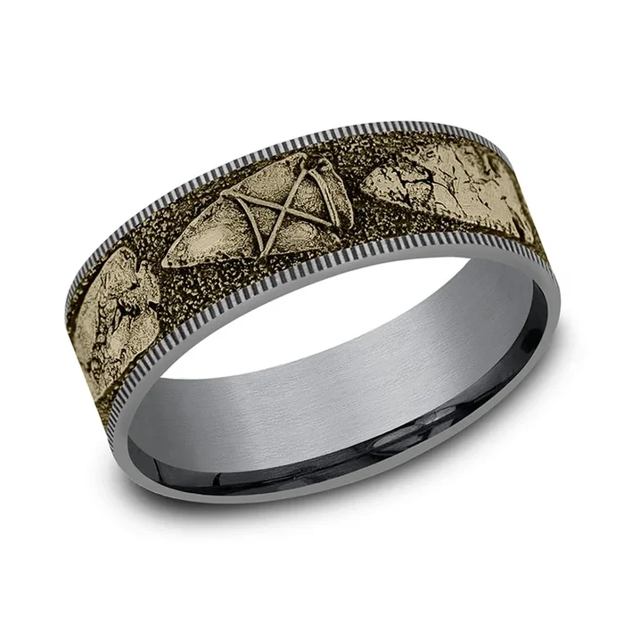 Benchmark® Gold Arrowhead Men’s Band