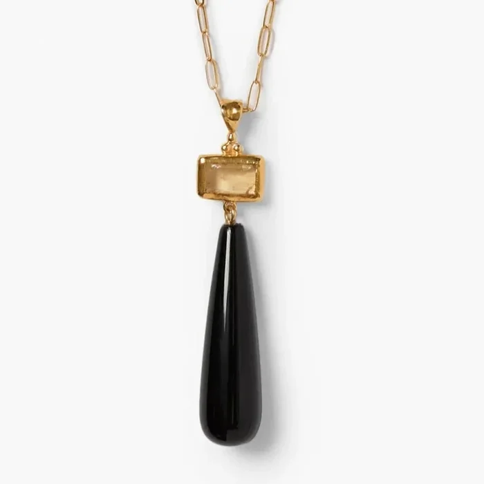 Black Agate Messina Necklace