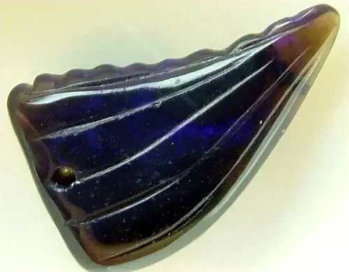 BLACK OPAL SHARK TEETH CARVING 3.1 CTS [MGW1276 ]