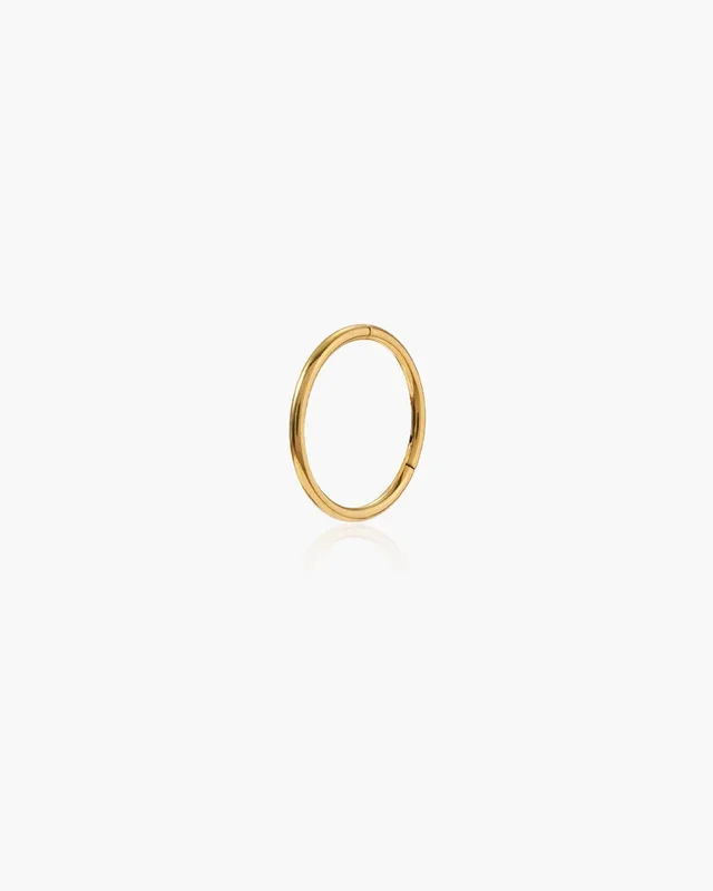 Boucle d’Oreille Mini Créole Simple Helix Dorée