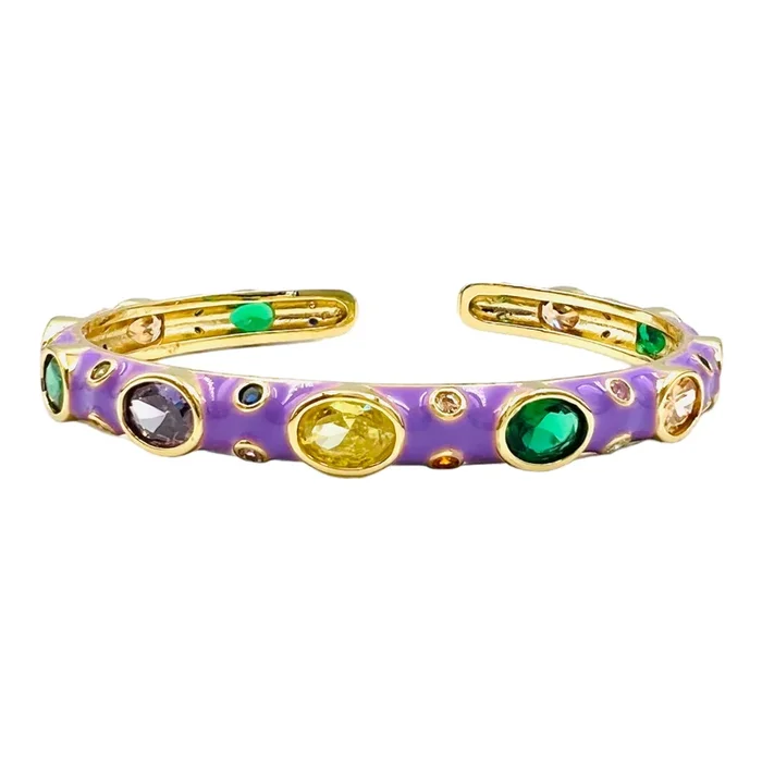 BRACELET BAROQUE LILAS*