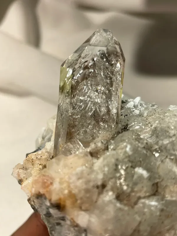 Brandberg Quartz Enhydro Matrix Specimen from Xoboxobos, Brandberg District, Namibia