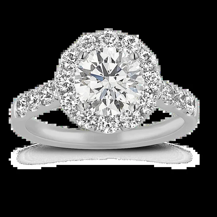Brava Halo Engagement Ring for 1.00 ct Round