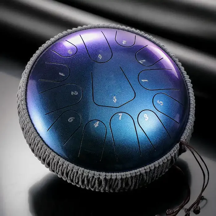 Buddha Stones Steel Tongue Drum Sound Healing Meditation Drum Kit 13 Note 12 Inch Percussion Instrument