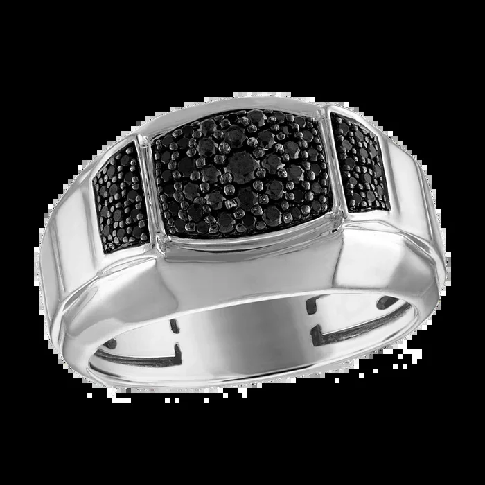 Bulova Marc Anthony Collection Sterling Silver and 1/2 CTW Natural Diamond Ring