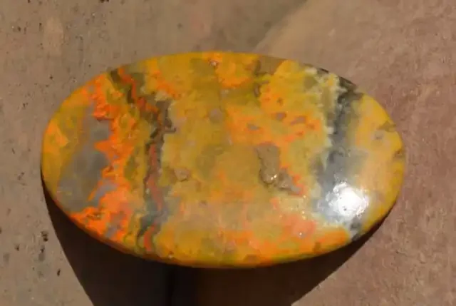 Bumble Bee or Bumblebee Jasper 165ct oval 69mm