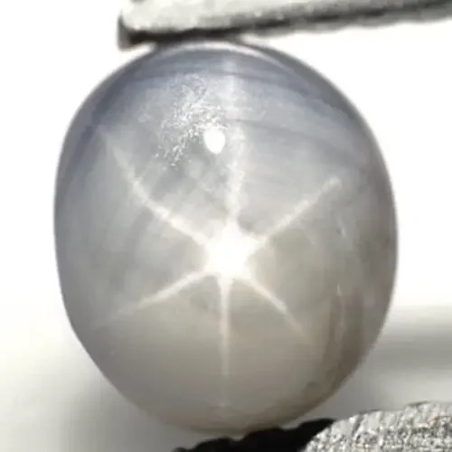 Burma Fancy Star Sapphire, 1.44 Carats, Grey Oval