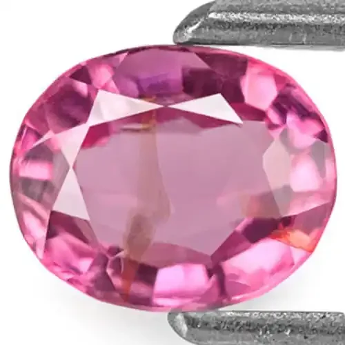 Burma Spinel, 0.88 Carats, Vivid Pink Oval