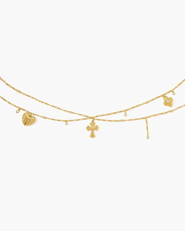 Cadena corporal de chica dulce en oro