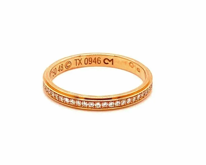 Cartier Diamond d’Amour 18k Rose Gold Band Ring – Size 4.5