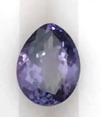 CERTIFIED 2.37ct Violet Blue Pear Tanzanite – B249 G18 H776