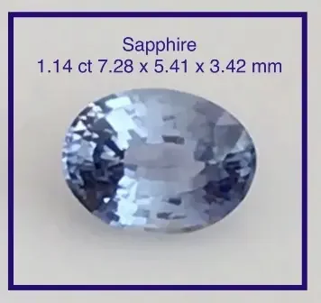 CERTIFIED Luminous Unheated 1.14 ct Ceylon Blue Sapphire G278