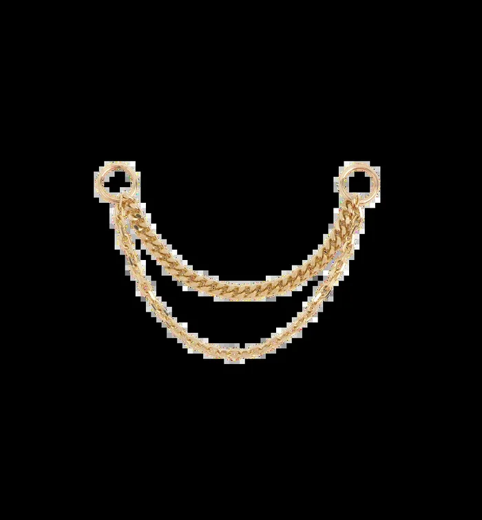 Chained Harmony Piercing Charm 14K