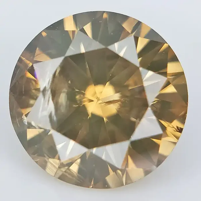 Champagne Natural Diamond , Loose Diamond For Jewe 0.72 cts