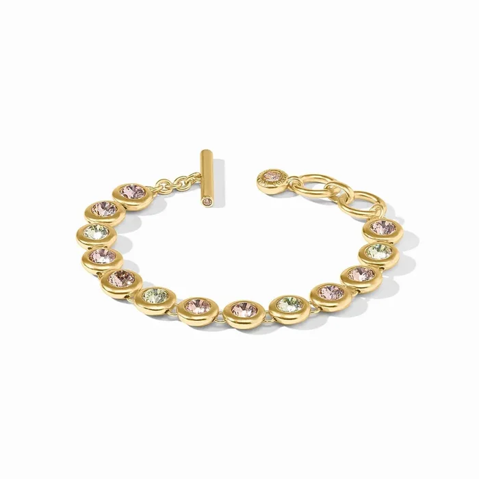 Champagne Radiance Rainbow Tennis Bracelet