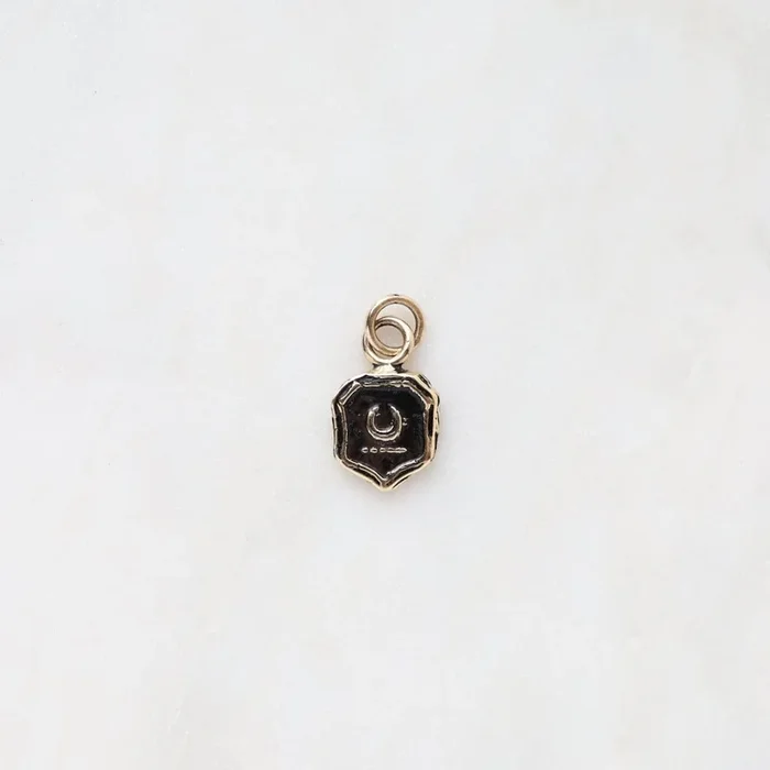 CHARM ONLY 14k Blackened Gold New Beginnings Talisman