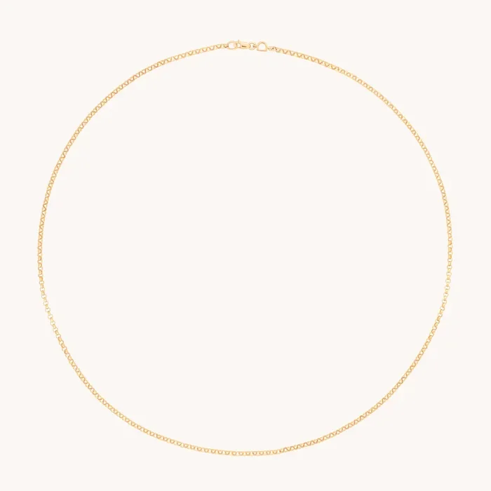 Chelsea Story Chain Necklace in Solid Gold