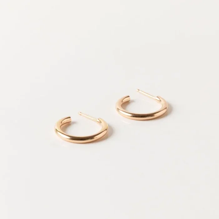 Clea Round Hoops | Gold Fill