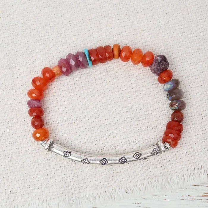 Clementine Silver Stretch Bracelet