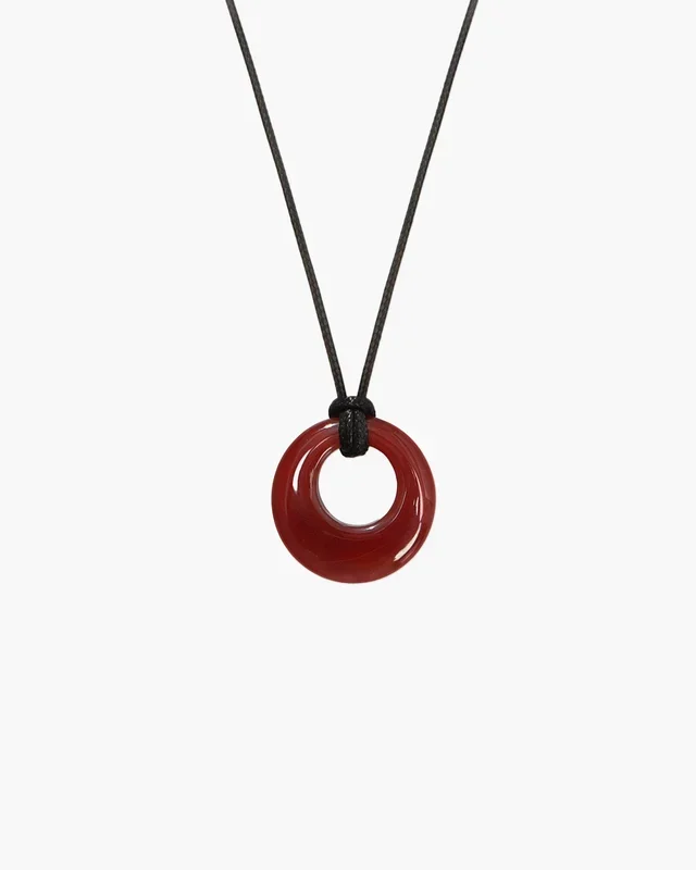 Collar de cordón Carnelian