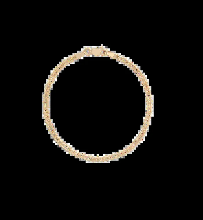 Collier Figaro Chain Bracelet 14K