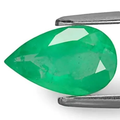 Colombia Emerald, 1.85 Carats, Light Green Pear