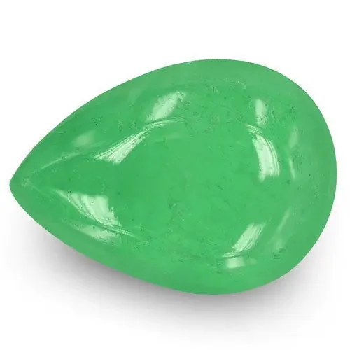 Colombia Emerald, 6.40 Carats, Lively Green Pear