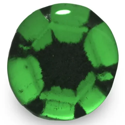 Colombia Trapiche Emerald, 1.55 Carats, Rich Green Oval