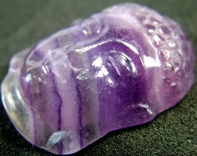 COLOURFUL FLUORIDE BUDDAH CARVING LARGE 42.5 CTS[MX3322]
