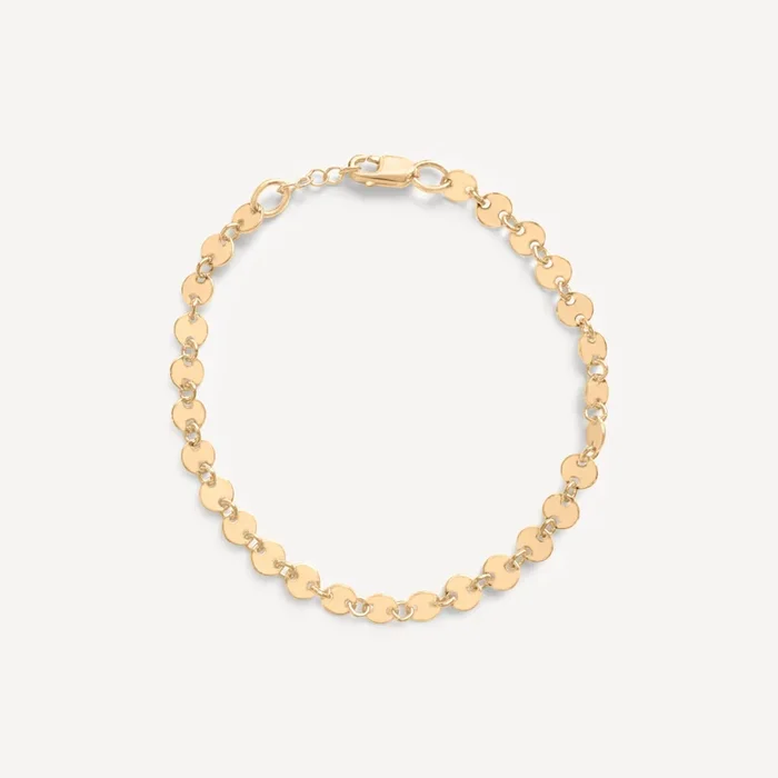 Confetti Disc Bracelet | Gold Fill