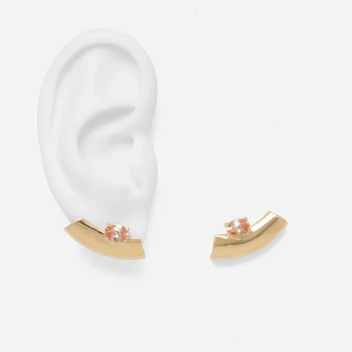 Contour Earrings in Gold