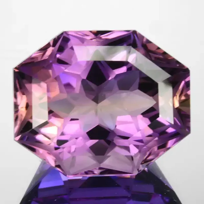 ~CUSTOM CUT~ 22.83 Cts Natural Bi-Color Ametrine Fancy Cut Bolivia