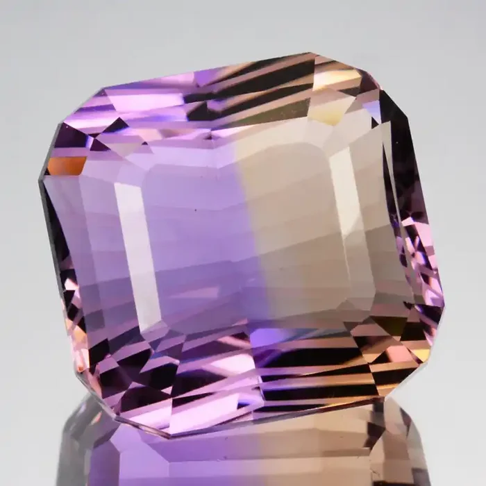~CUSTOM CUT~ 29.54 Cts Natural Bi-Color Ametrine Fancy Custom Cut Bolivia