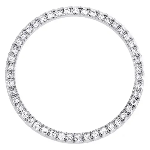 Custom U-Cut Prong Set Diamond Bezel For Rolex DateJust Fits 36mm Watch 1.20 CT.