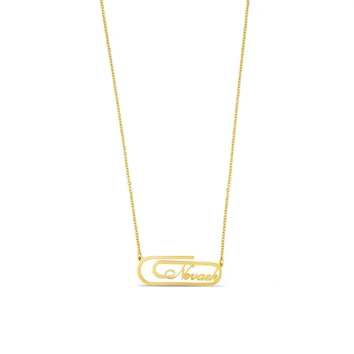 Customised Name Pendant Chain – (Font 19)