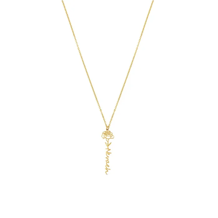 Customised Name Pendant Chain – (Font 22)