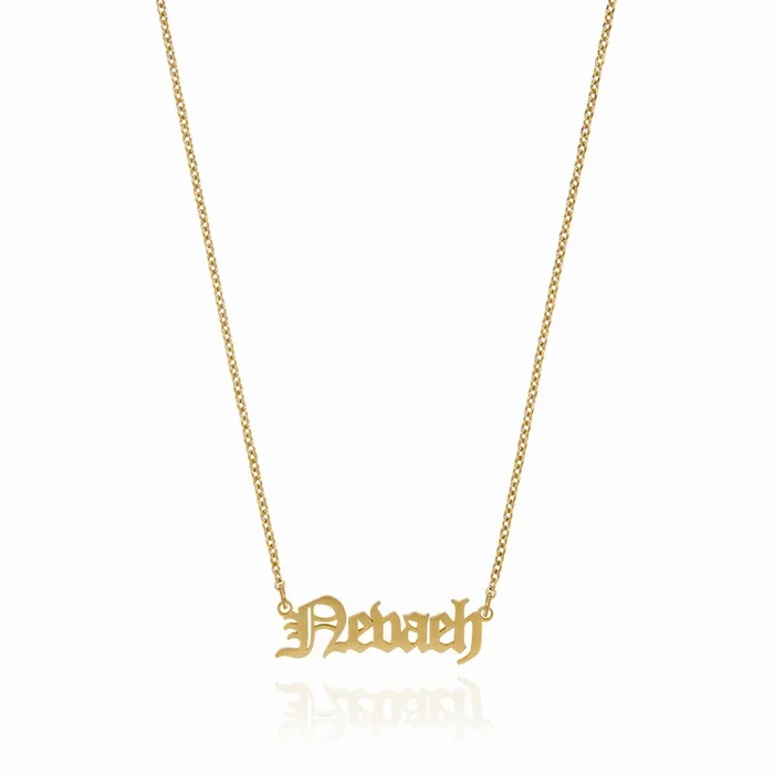 Customised Name Pendant Chain – (Font 5)