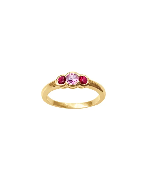 Cynthia’s 14K Ruby & Tourmaline Ring