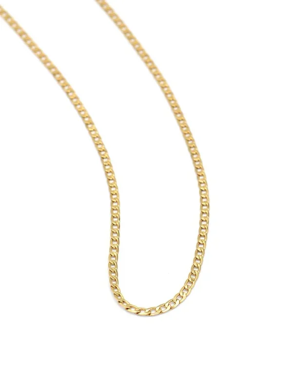 Dainty Gold Cuban Curb Chain