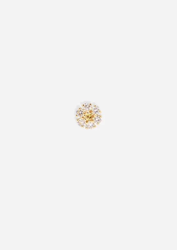 Daisy Threaded Flat Back Earring | Single