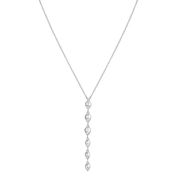 Deliliah Pendant Silver Necklace