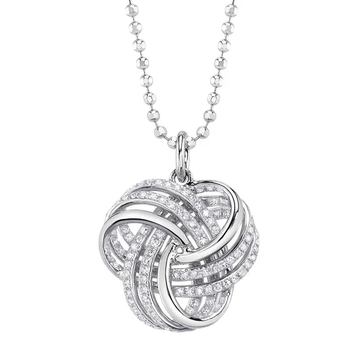 Diamond Love Knot Necklace