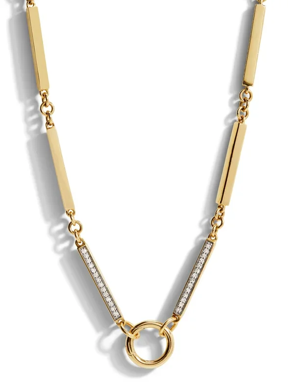 Diamond Mega Muff Yellow Gold Chain
