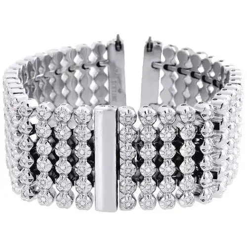 Diamond Watch Band Men Custom 6 Row Icetime Jojo Joe Rodeo Fits Only 24mm 3 Ct.