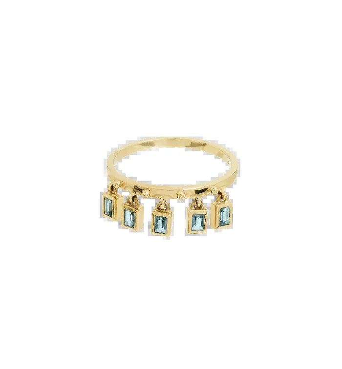 Drooping Aurelia Dust Ring 14K