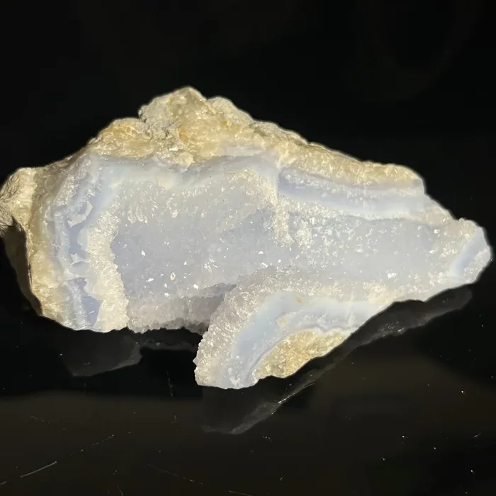 Druzy Blue Lace Agate, from Nsanje, Malawi