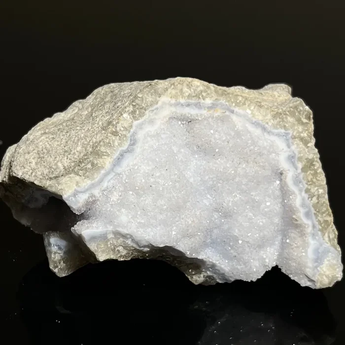 Druzy Blue Lace Agate, from Nsanje, Malawi