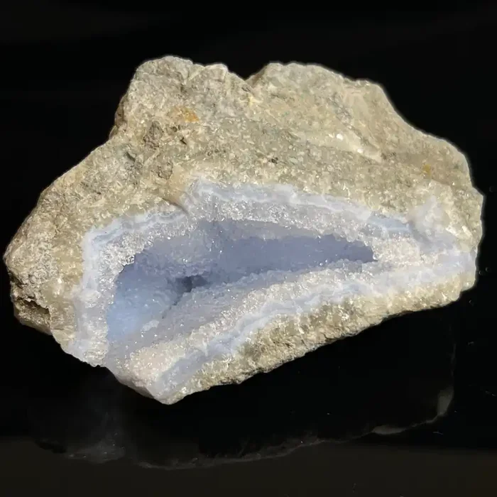 Druzy Blue Lace Agate, from Nsanje, Malawi